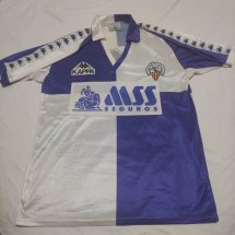 CE Sabadell Home football shirt 1991 - 1992 sponsored by MSS Seguros