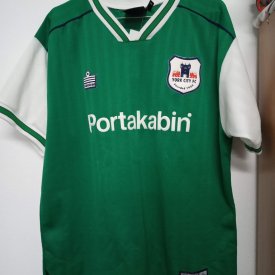 York City Away football shirt 2000 - 2001 sponsored by Portakabin