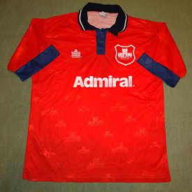 York City Home football shirt 1995 - 1996 sponsored by Admiral