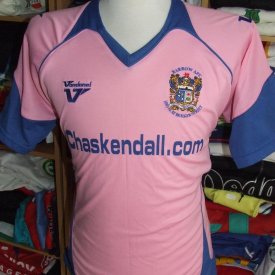 Barrow Home football shirt 2009 - 2010 sponsored by Chas Kendall