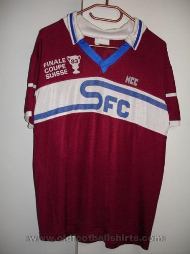 Servette Cup Shirt football shirt 1980 - 1983
