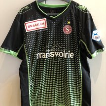 Servette Goalkeeper football shirt 2017 - 2018 sponsored by Transvoirie