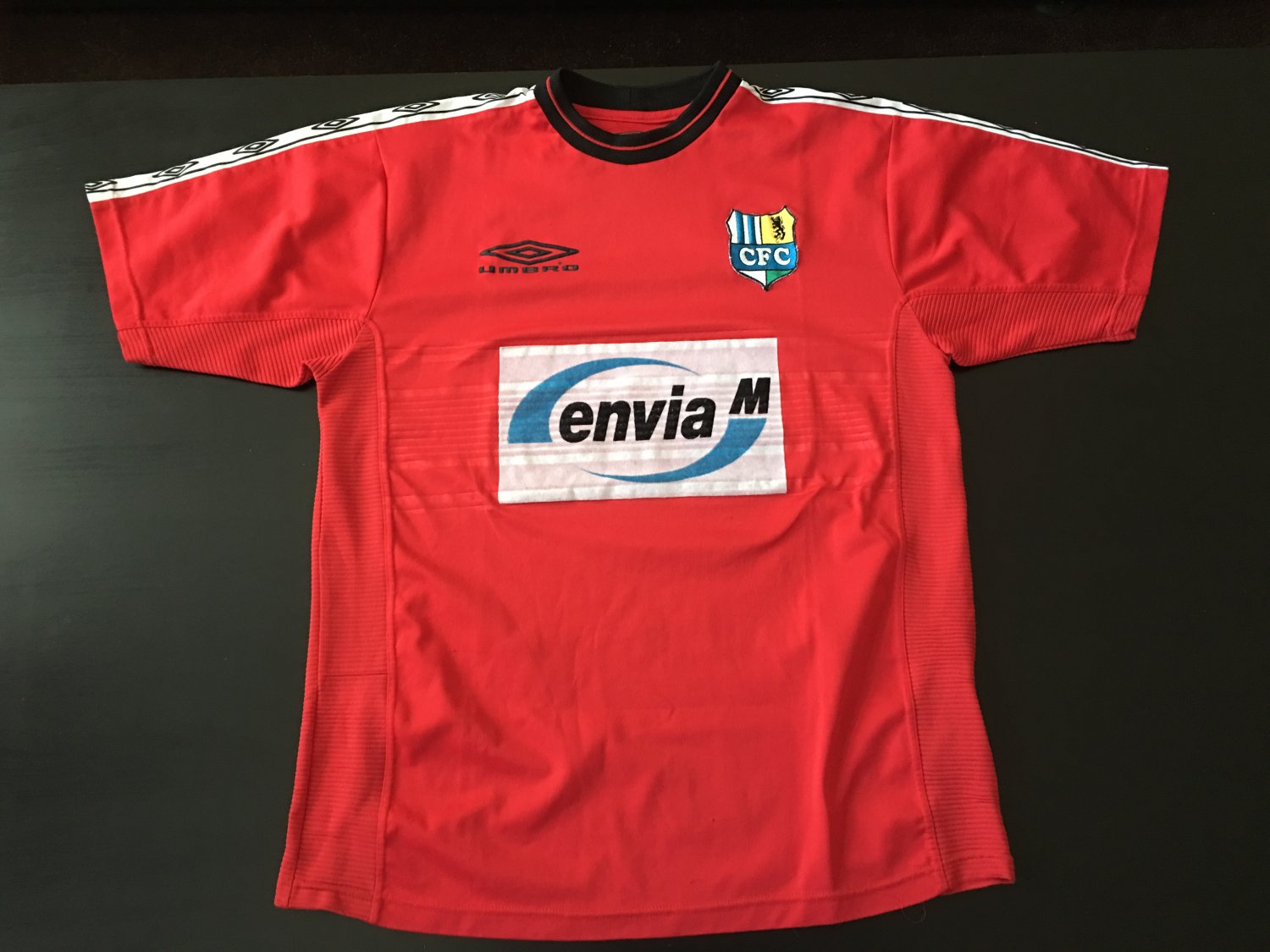 Chemnitzer FC Third football shirt 2002 - 2003. Sponsored by Envia