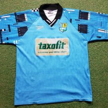 Chemnitzer FC Home football shirt 1996 - 1997 sponsored by Taxofit