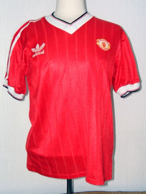 Manchester United Home football shirt 1982 - 1983. Sponsored by no sponsor