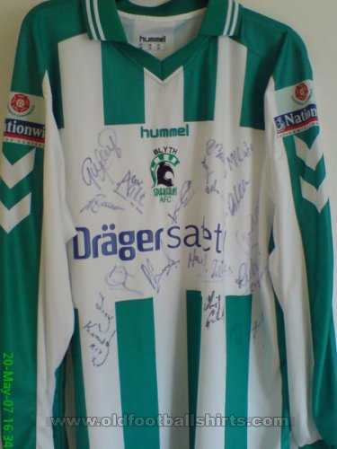 Blyth Spartans Home football shirt 2005 - 2007
