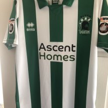 Blyth Spartans Home football shirt 2017 - 2018 sponsored by Ascent Homes