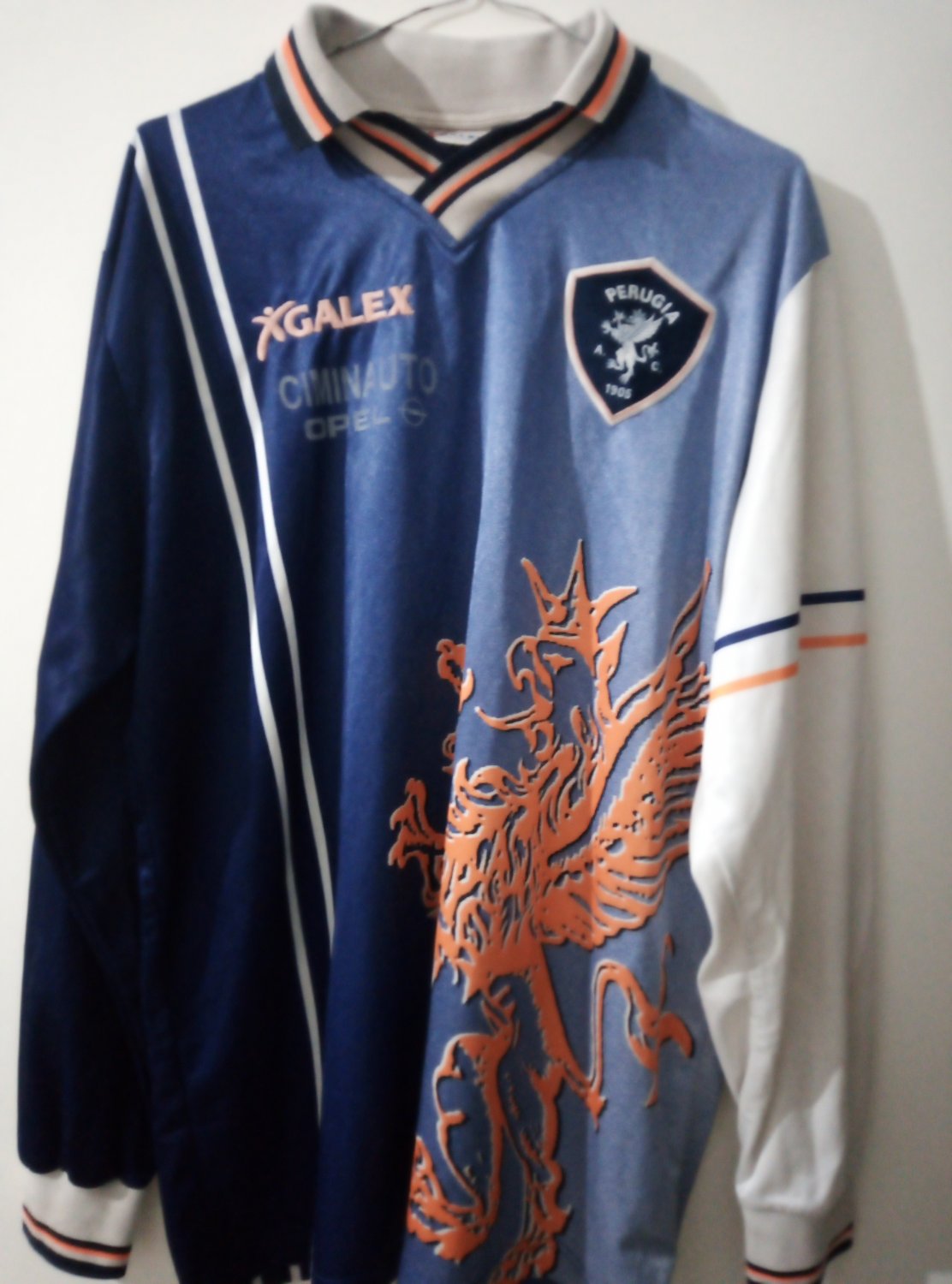 ウェア Perugia 1998 1999 Perugia 1998–99 Home Retro Jersey – Serie A Survival [Free