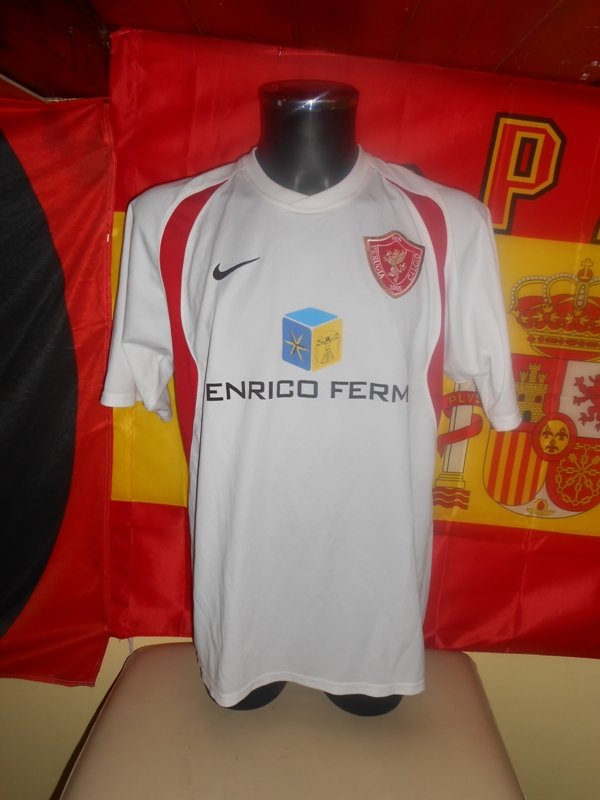 Maillot De Match Porté AC Perugia 2003/2004 - Taille XL, Joueur Zé Maria - Excellent état