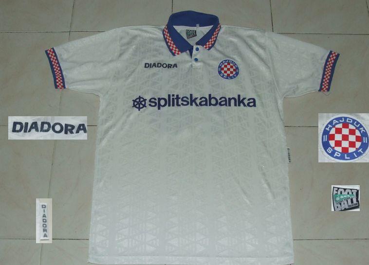 Hajduk Split Home camisa de futebol 1997 - 1998.