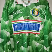 Audax Italiano Home football shirt 1994 sponsored by Megamarket Montecarlo