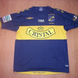 Everton Home football shirt 2009 sponsored by Cristal