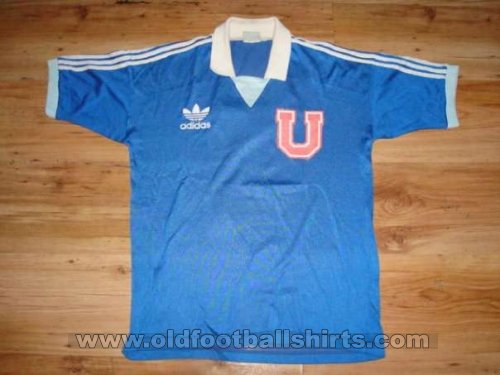 Universidad de Chile Home baju bolasepak 1988 - 1989