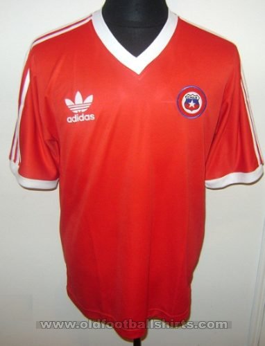 Chile Home Fußball-Trikots 1988 - 1989