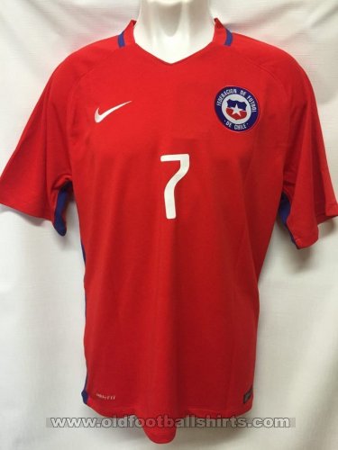 Chile Home voetbalshirt  2016 - 2017