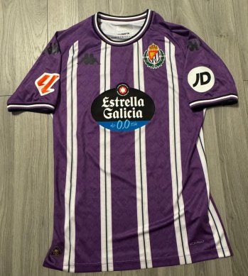 Real Valladolid Home футболка 2024 - 2025. Sponsored by Estrella