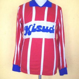 Central Espanol Home football shirt 1984 sponsored by Kisud