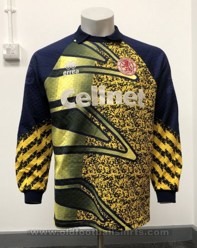 Middlesbrough Penjaga gol baju bolasepak 1996 - 1997