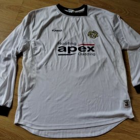 Solihull Moors FC Home football shirt 2009 - 2010 sponsored by Apex Roofing