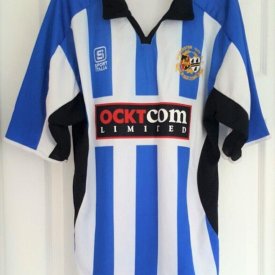 Worcester City Home football shirt 2007 - 2008 sponsored by Ocktcom Ltd