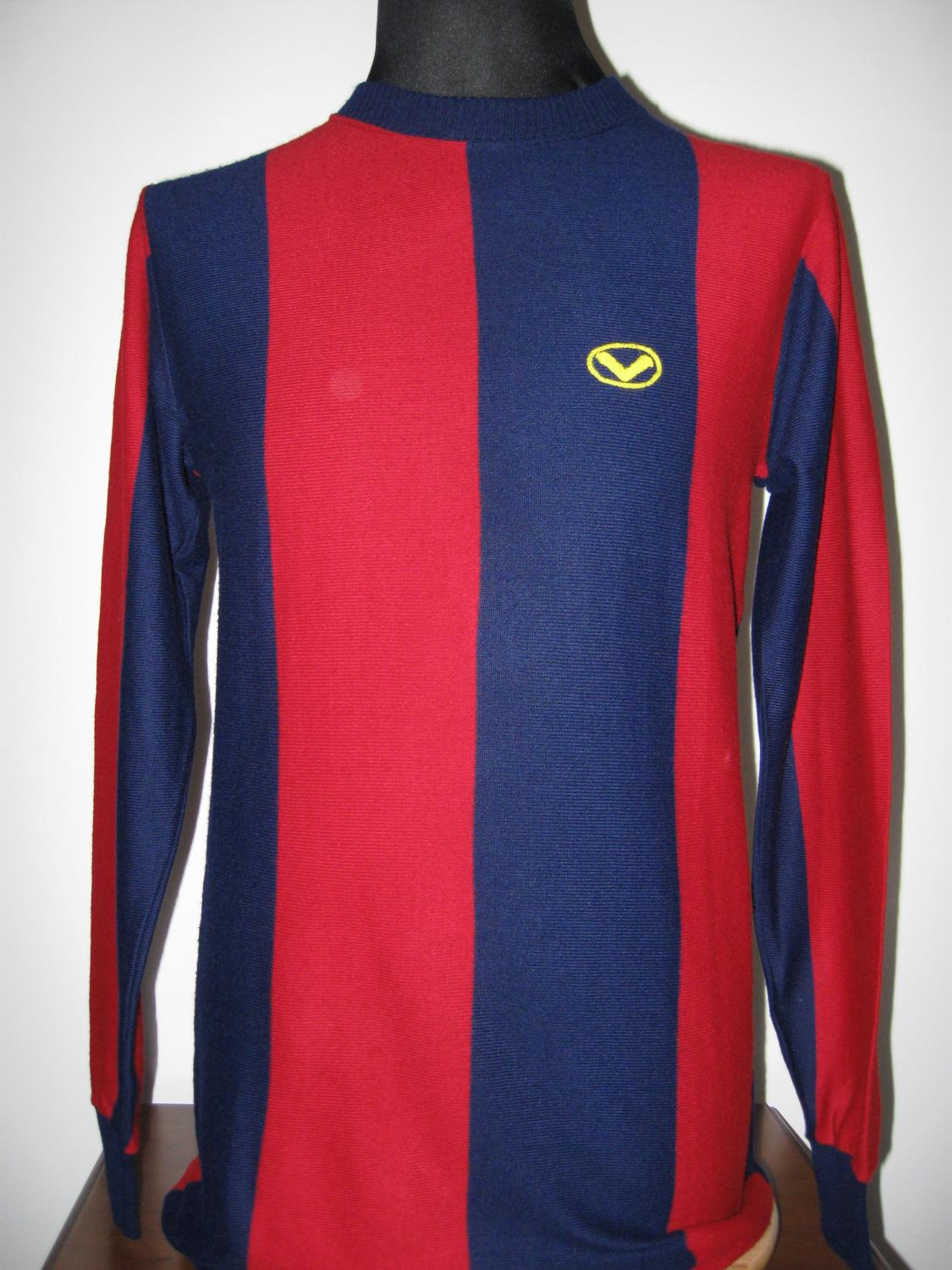 Bologna Home maglia di calcio 1980.
