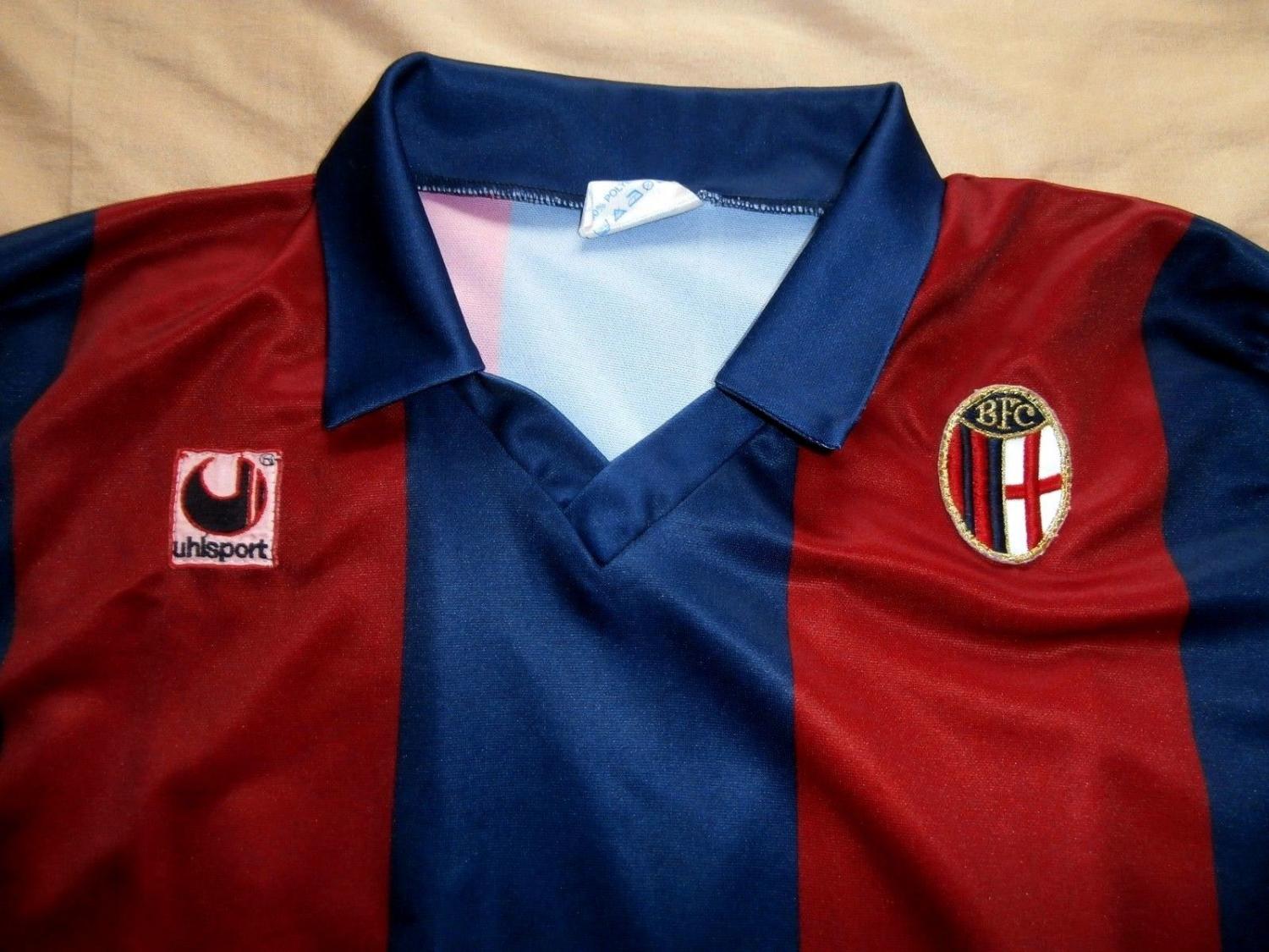 Bologna Home Camiseta de Fútbol 1988 1990.
