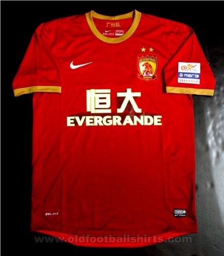 Guangzhou Evergrande  Home football shirt 2013