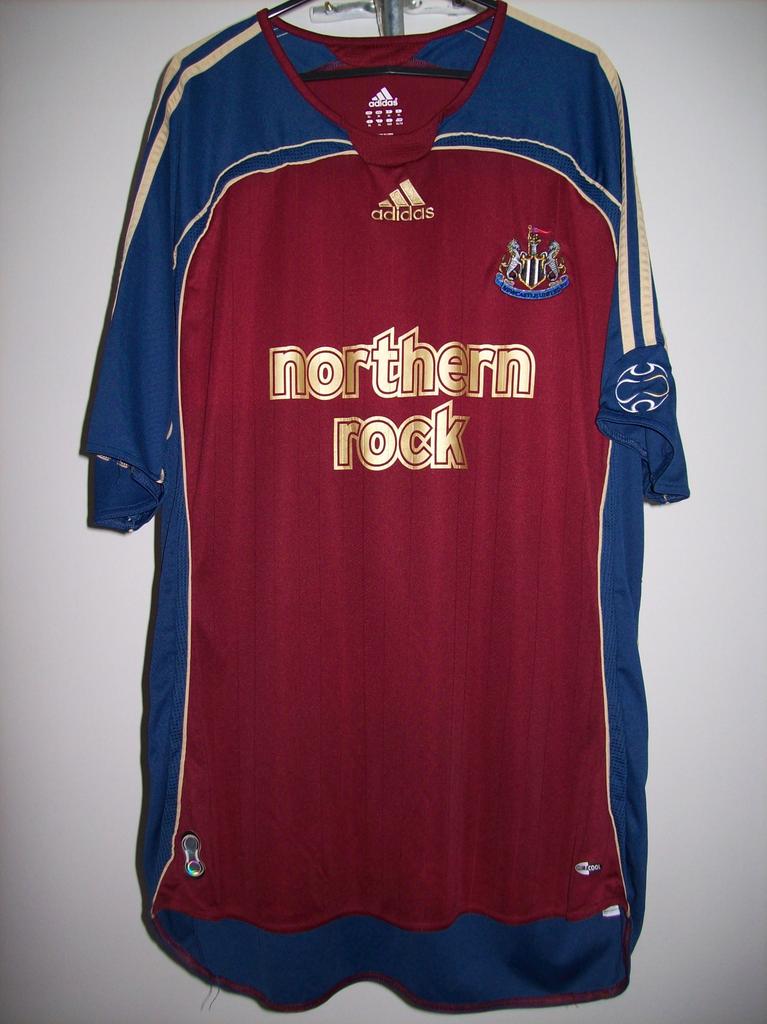 Newcastle Away football shirt 2006 - 2007. Sponsored by Northern Rock