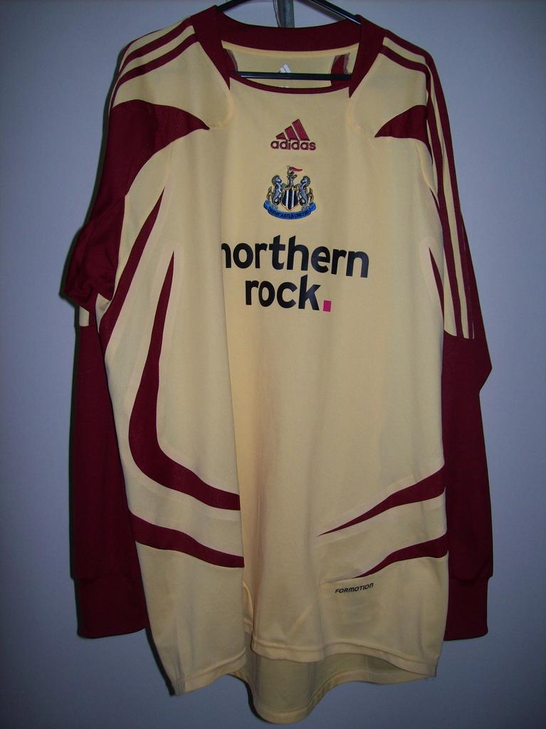Newcastle United Goalkeeper football shirt 2007 - 2008. Sponsored by