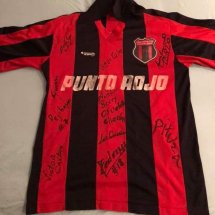 Alajuelense Home Camiseta de Fútbol 1989 - 1990 sponsored by Punto Rojo