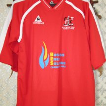 Fleetwood Town Home fotbollströja 2007 - 2008 sponsored by Business Energy Solutions