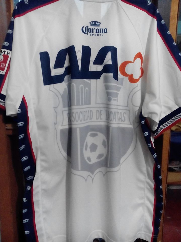 Real Sociedad De Zacatecas Away football shirt 1999 2001. Sponsored