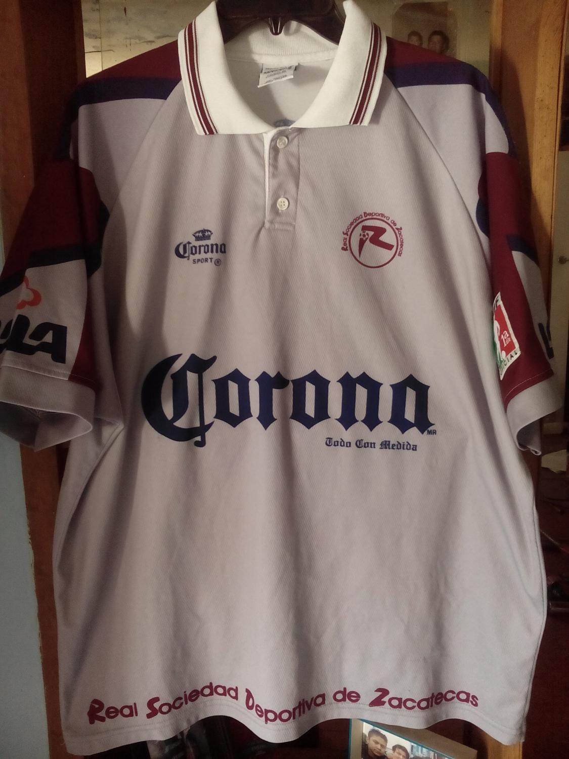 Real Sociedad De Zacatecas Home football shirt 1998 1999.