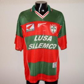 Portuguesa de Desportos Home football shirt 1997 - 1998 sponsored by Lusa Salmeco