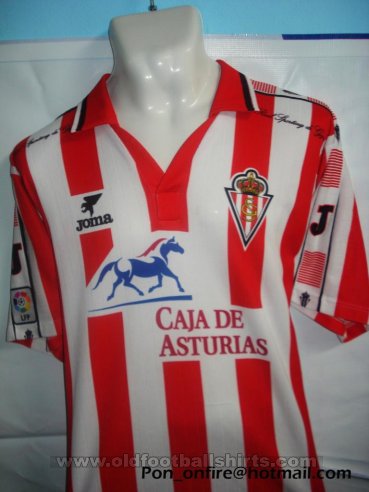 Sporting Gijon Home football shirt 1996 - 1997