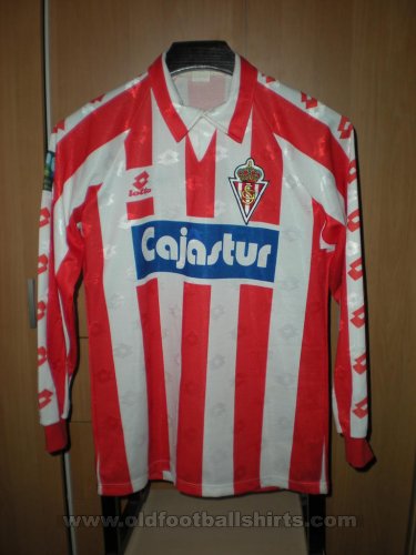 Sporting Gijon Home football shirt 1991 - 1993