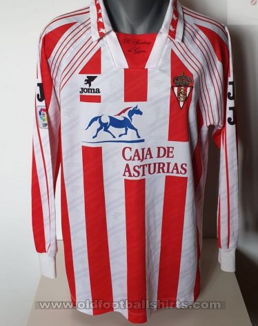 Sporting Gijon Home football shirt 1995 - 1996