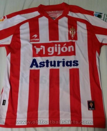 Sporting Gijon Home football shirt 2008 - 2009