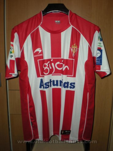 Sporting Gijon Home football shirt 2010 - 2011