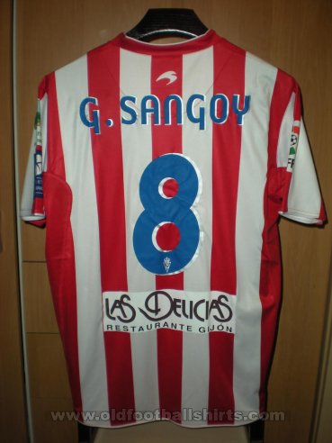 Sporting Gijon Home football shirt 2010 - 2011