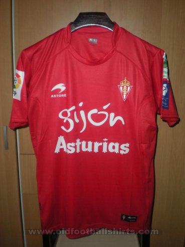Sporting Gijon Away football shirt 2010 - 2011