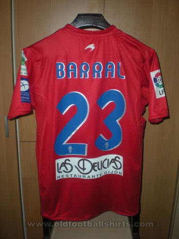 Sporting Gijon Away football shirt 2010 - 2011