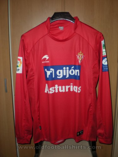 Sporting Gijon Away football shirt 2009 - 2010