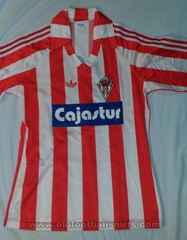 Sporting Gijon Home football shirt 1987 - 1988