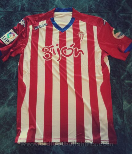 Sporting Gijon Home football shirt 2014 - 2015