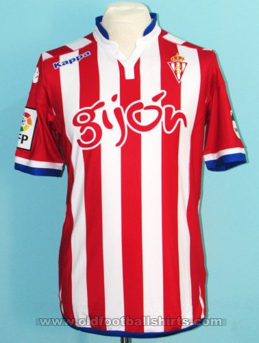Sporting Gijon Home football shirt 2015 - 2016