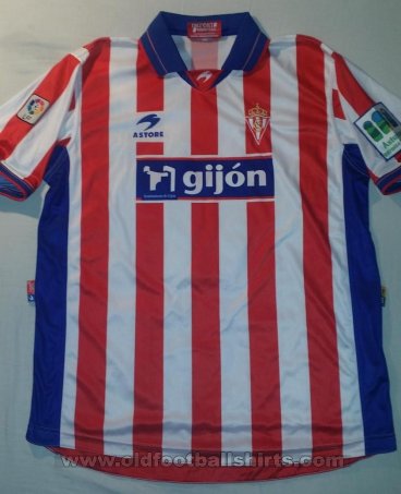 Sporting Gijon Home football shirt 2001 - 2002