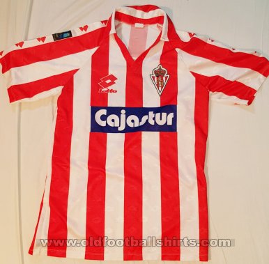 Sporting Gijon Home football shirt 1991 - 1992