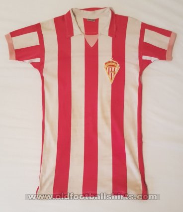 Sporting Gijon Home football shirt 1975 - 1976