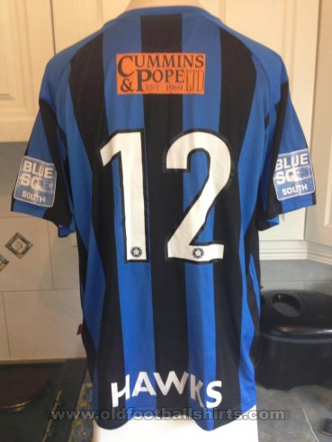 Havant and Waterlooville Away football shirt 2007 - 2009